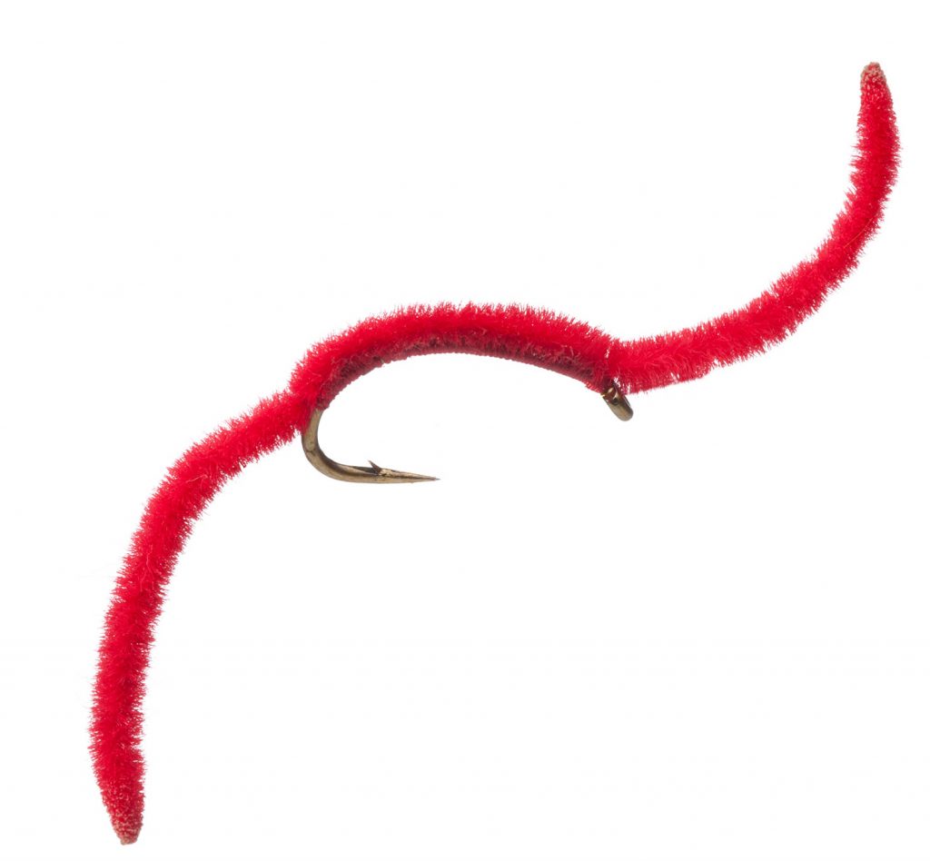 Red San Juan Worm Fly Pattern