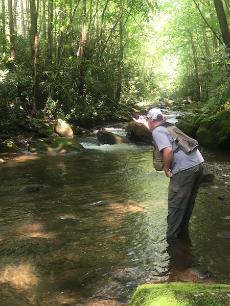 Tenkara Fishing Smoky Mountains