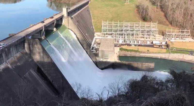 Spilling at Norris Dam, TN