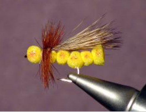 Glister Grub Green Barbless S10, Tactical Flies