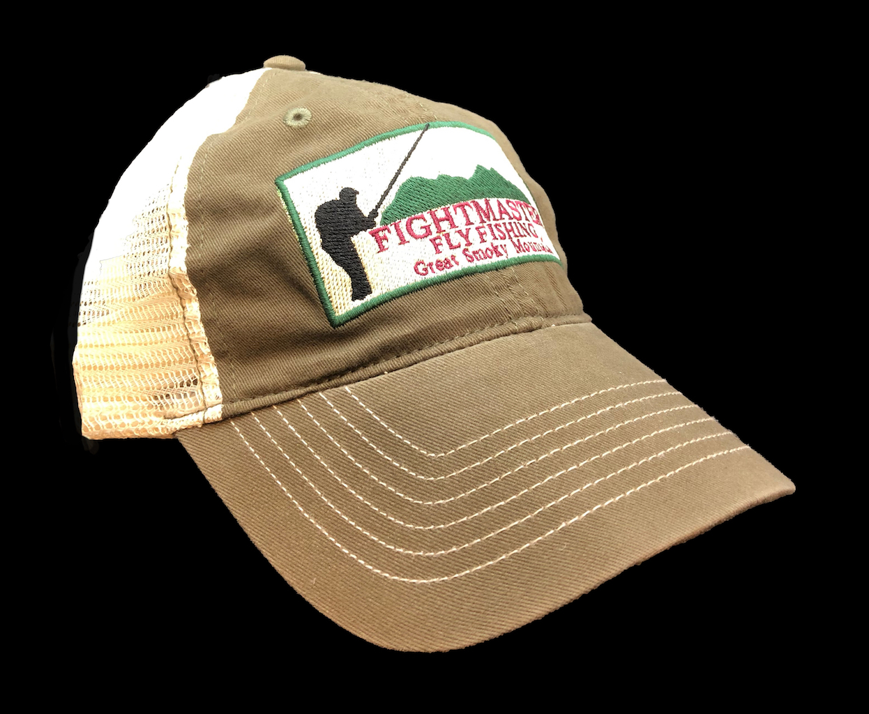 Olive Mesh Back Hat - Fightmaster Fly Fishing