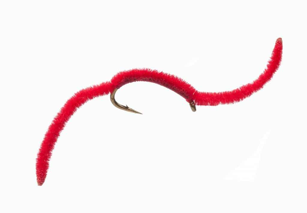 Red Worm.Fly Tying Red Worm 