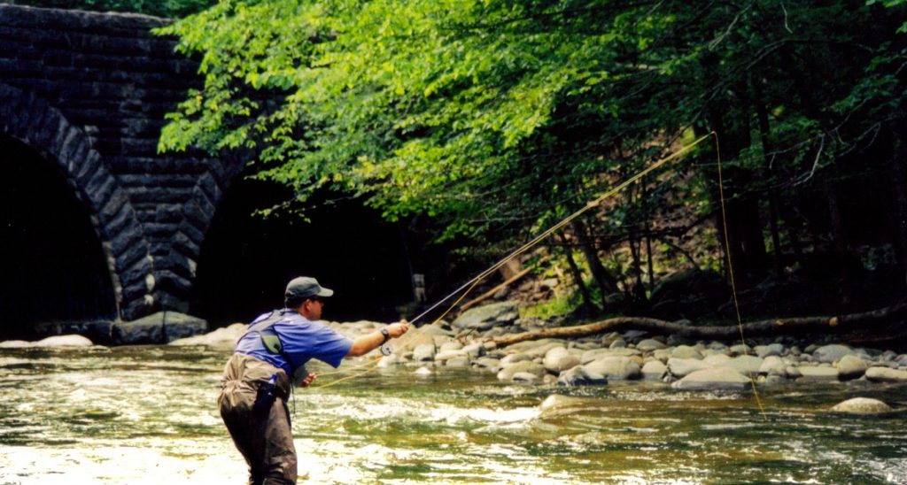 Fly Fishing with a Crayfish by Harry Murray