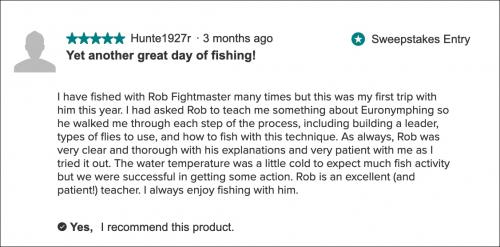 fightmaster fly fishing review 270